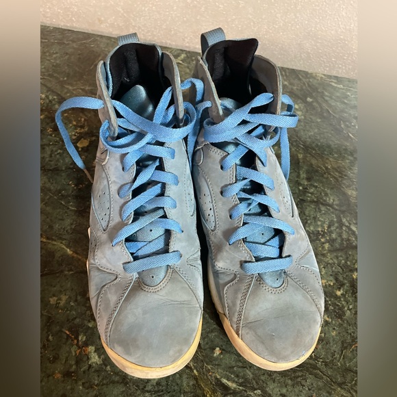 Nike Air Jordan 7 Retro Pantone Blue 7Y Women's Size 8.5 Sneakers - Picture 8 of 9